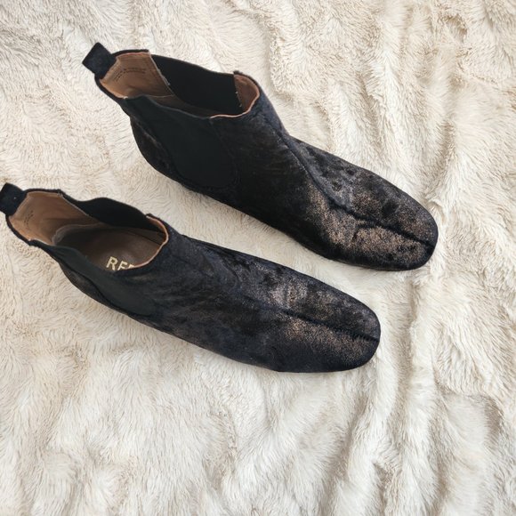 REPORT metallic black / bronze heeled boots - Picture 3 of 7